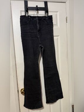 Good American Black Flare Jeans